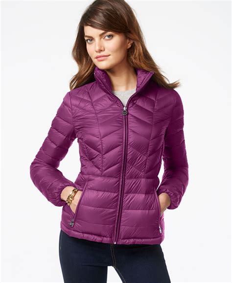 michael kors packable jacket macy& 39|Michael Kors jackets women's sale.